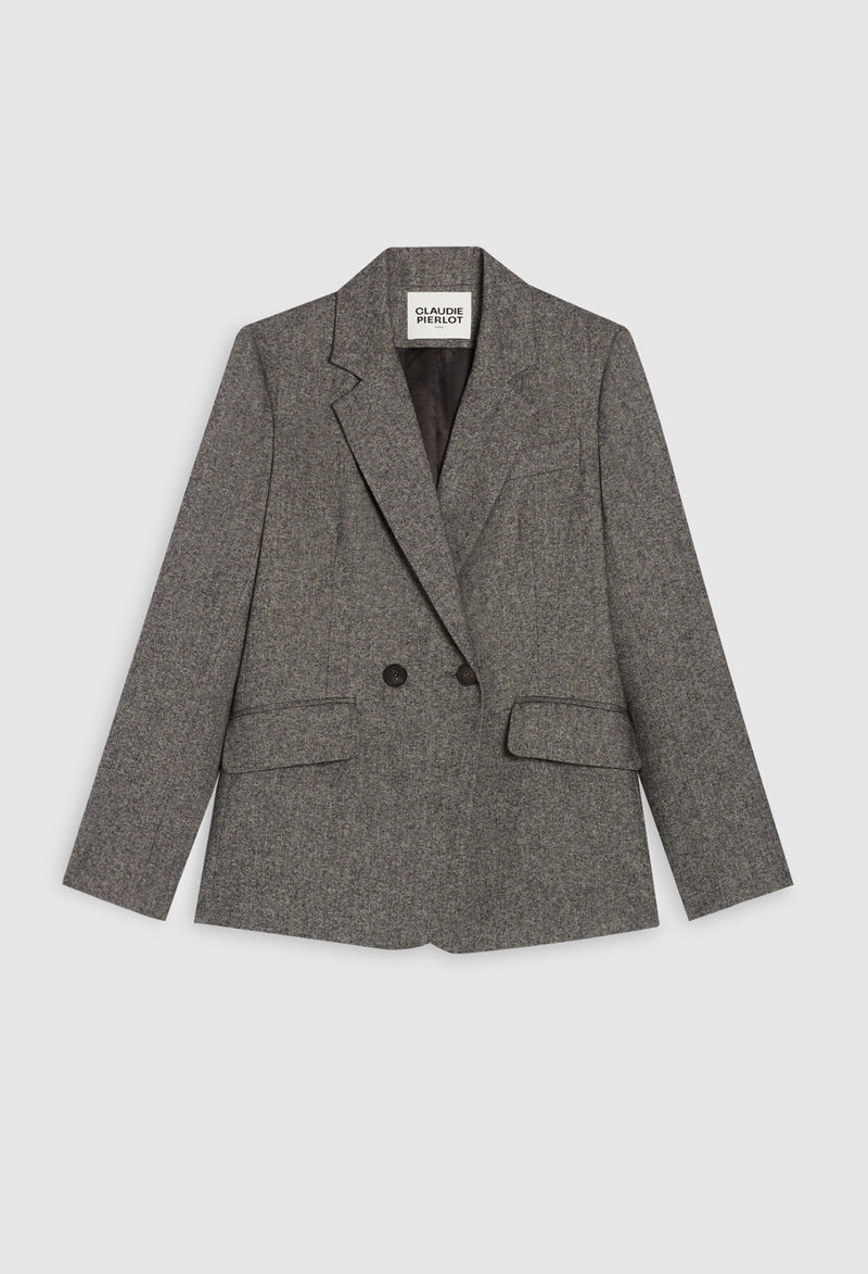 Claudie Pierlot - Veste Tailleur - Villaga - Gris Chine