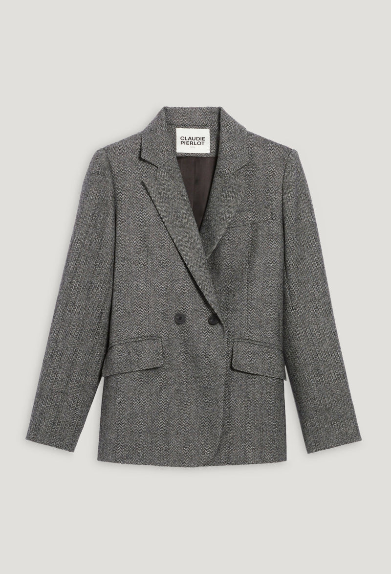 Claudie Pierlot - Veste Tailleur - Villaga Chevron - Bicolore
