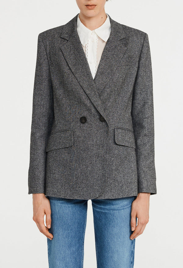 Claudie Pierlot - Tailored Jacket - Villaga - Heather Grey
