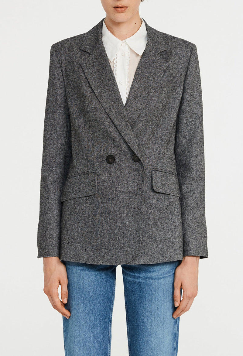 Claudie Pierlot - Veste Tailleur - Villaga - Gris Chine
