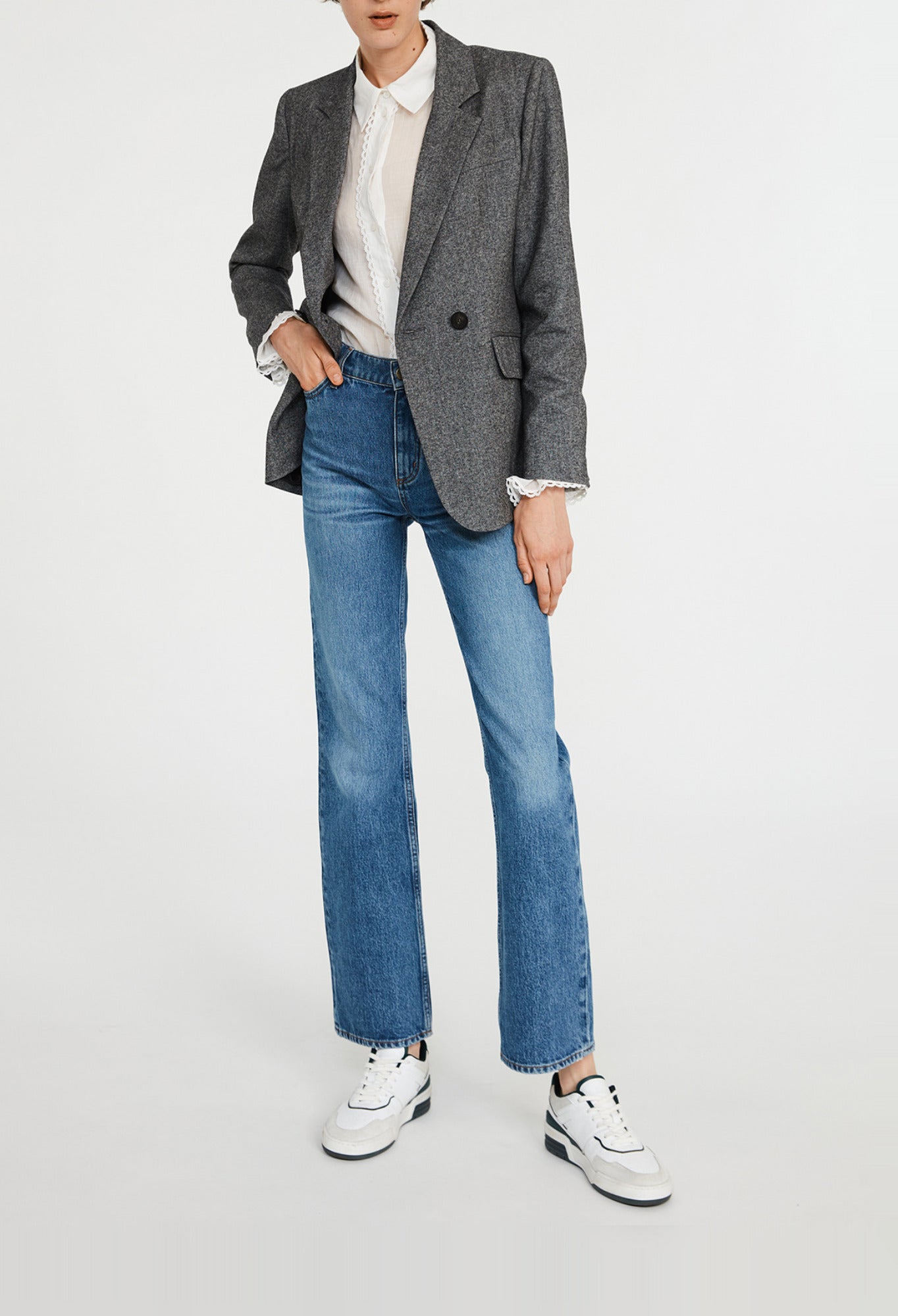 Claudie Pierlot - Tailored Jacket - Villaga - Heather Grey