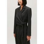 Claudie Pierlot - Veste Tailleur Courte Gris Chiné