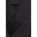 Chaqueta de traje corta gris jaspeado