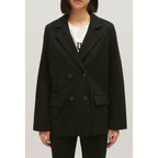 Chaqueta de traje extragrande negra