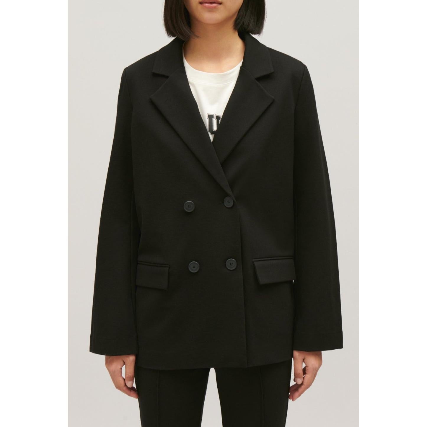 Chaqueta de traje extragrande negra