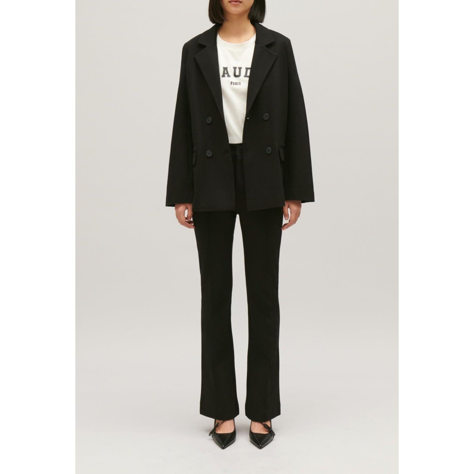 Chaqueta de traje extragrande negra