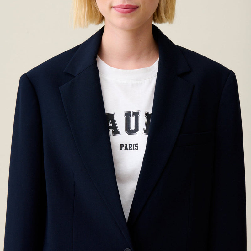 Chaqueta de traje extragrande azul marino