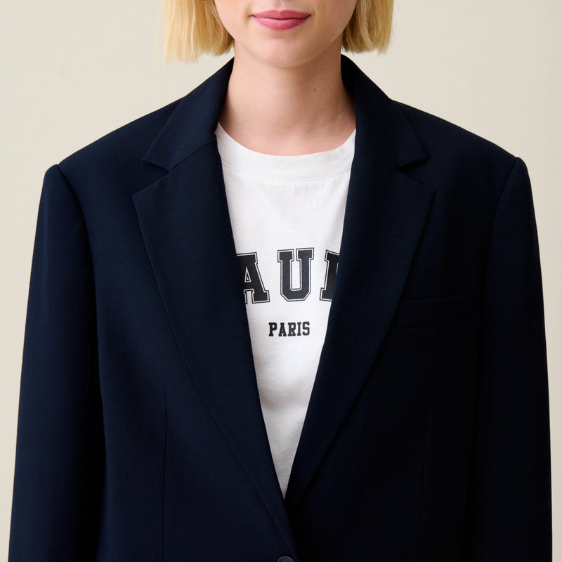 Veste Tailleur Oversize Marine