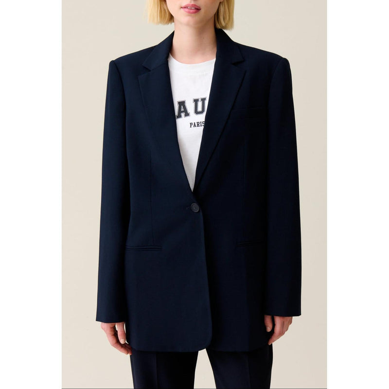 Chaqueta de traje extragrande azul marino