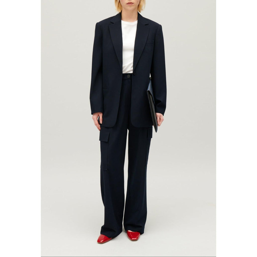 Chaqueta de traje extragrande azul marino