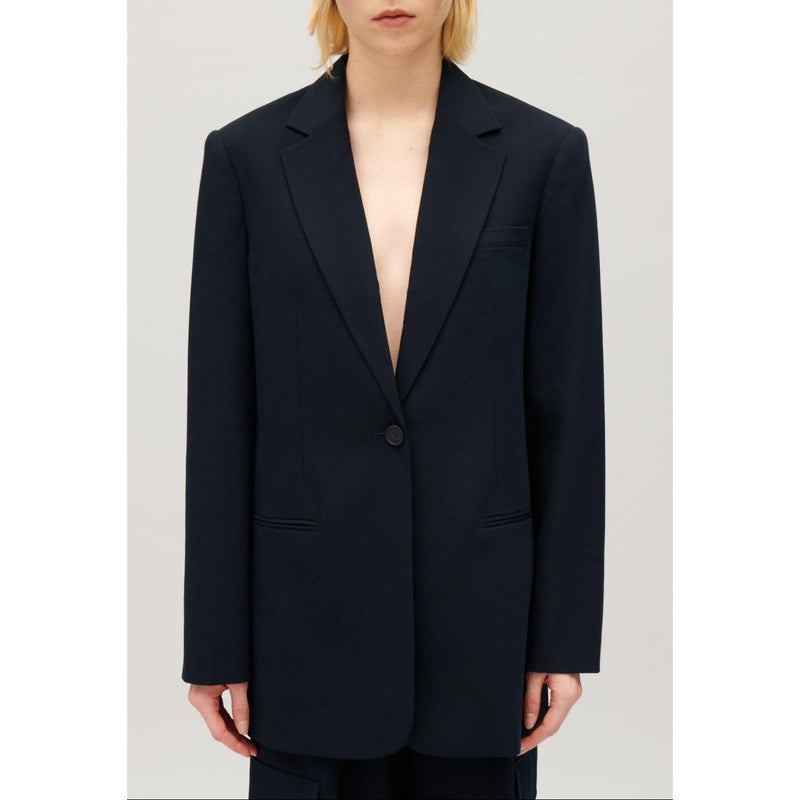 Chaqueta de traje extragrande azul marino