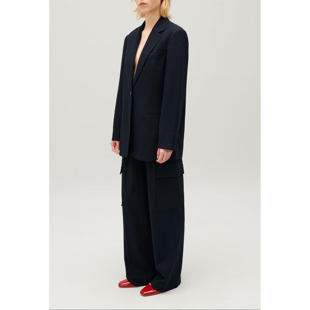 Chaqueta de traje extragrande azul marino