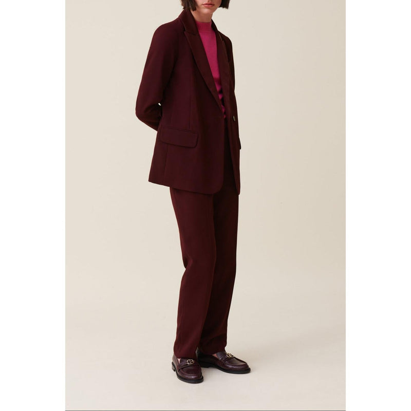 Chaqueta de traje con botones y cinturón