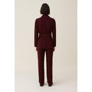 Chaqueta de traje con botones y cinturón