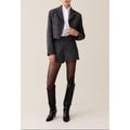 Claudie Pierlot - Chaqueta Tweed Gris de Lana Mezclada