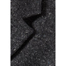 Veste Tweed Gris Laine Mélangée