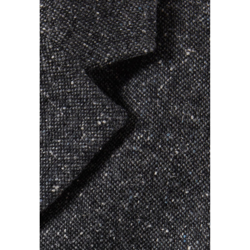 Veste Tweed Gris Laine Mélangée