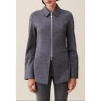 Claudie Pierlot - Chaqueta Entallada Con Cremallera Gris