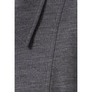 Chaqueta ajustada con cremallera gris