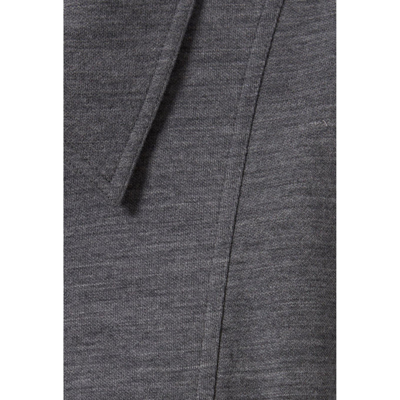 Chaqueta ajustada con cremallera gris