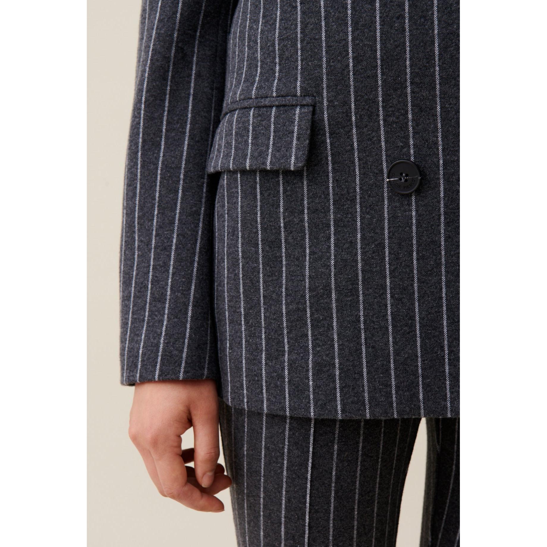 Claudie Pierlot - Oversized Striped Tailored Jacket