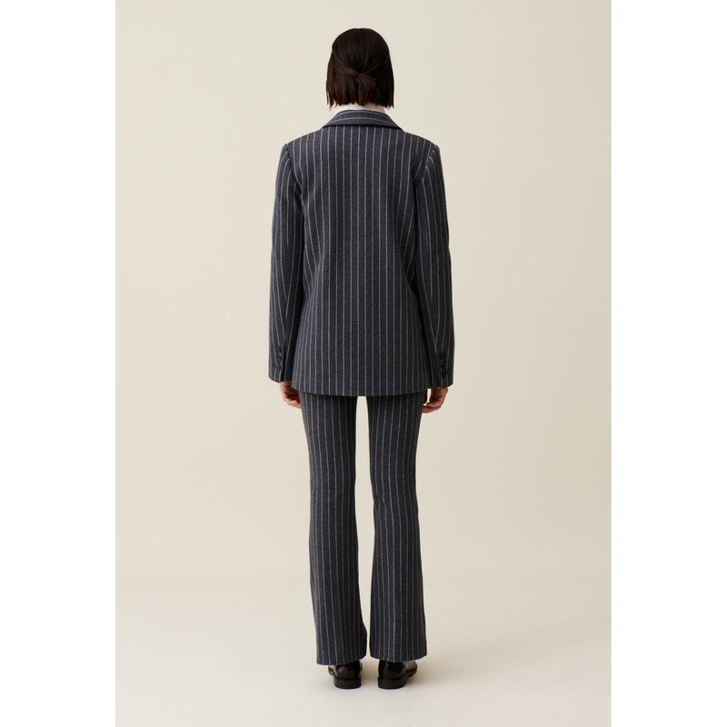 Veste Tailleur Rayée Oversized