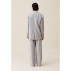 Chaqueta de traje gris de mezcla de lana