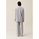Chaqueta de traje gris de mezcla de lana