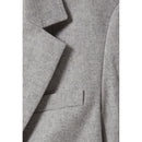 Chaqueta de traje gris de mezcla de lana