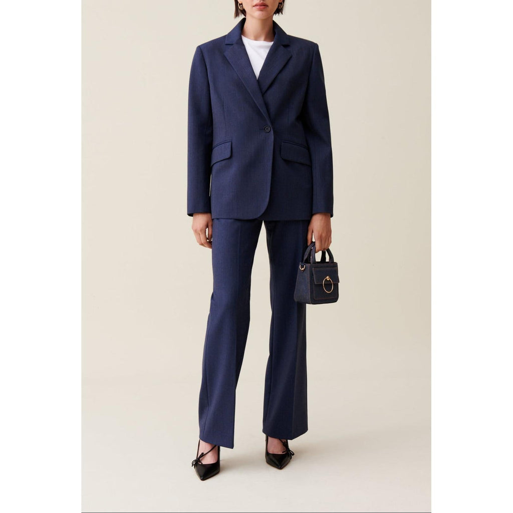 Claudie Pierlot - Double-Breasted Tailored Jacket Navy