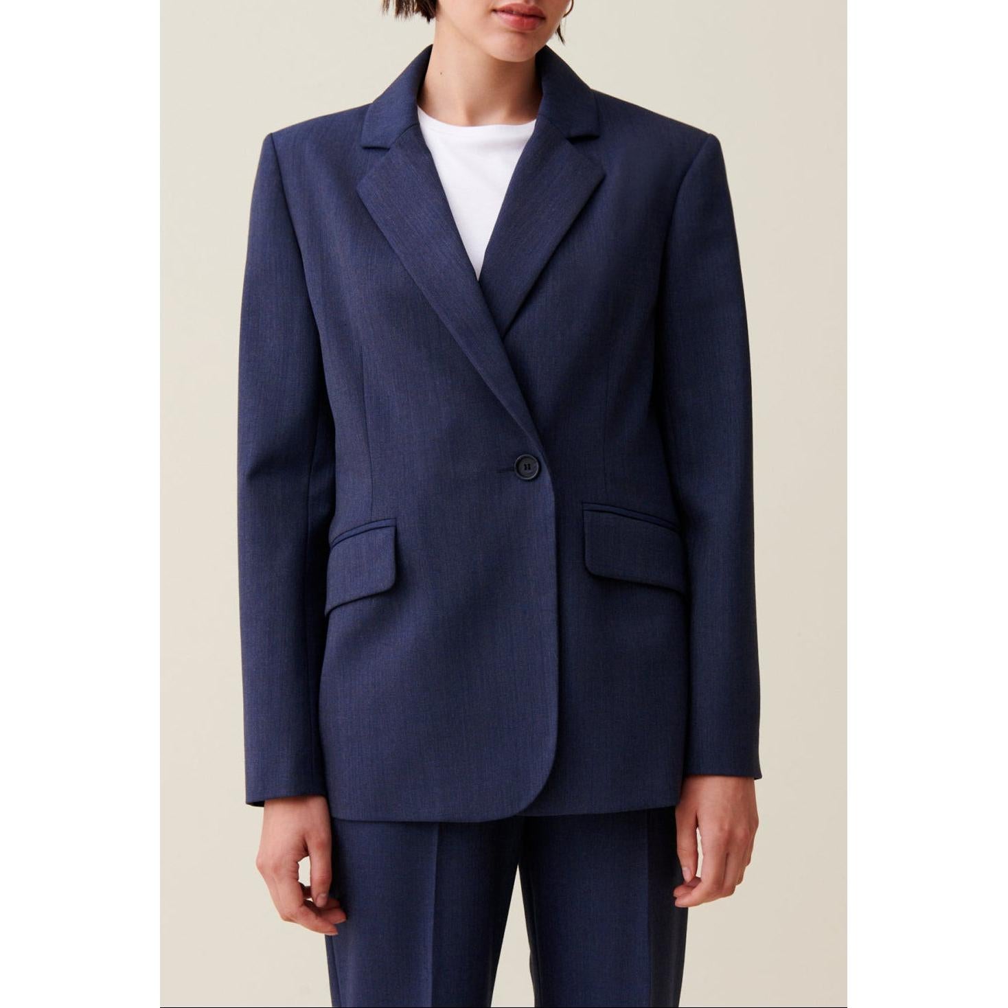 Claudie Pierlot - Double-Breasted Tailored Jacket Navy