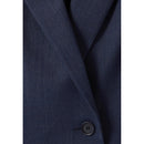 Chaqueta de traje cruzada azul marino