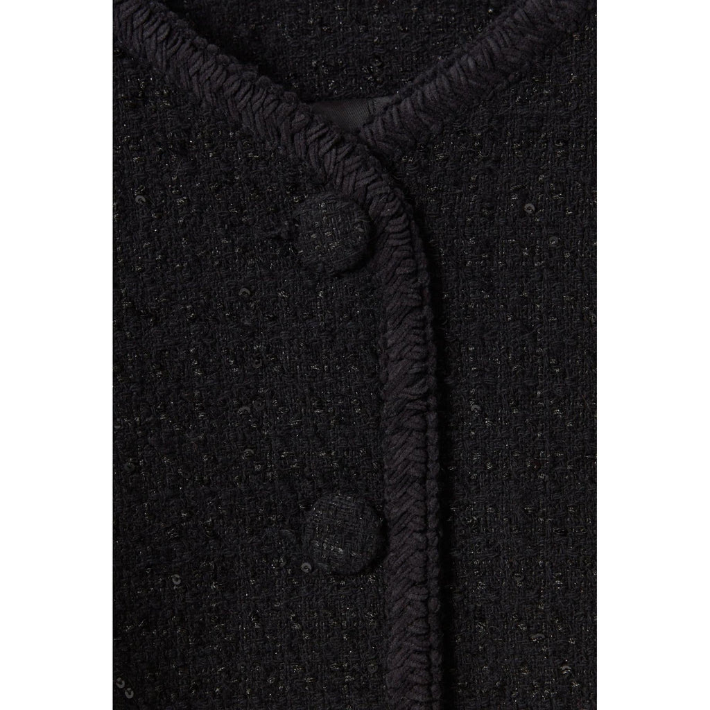 Claudie Pierlot - Black Straight Tweed Jacket