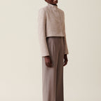 Claudie Pierlot - Cropped Jacket with Stand-Up Collar