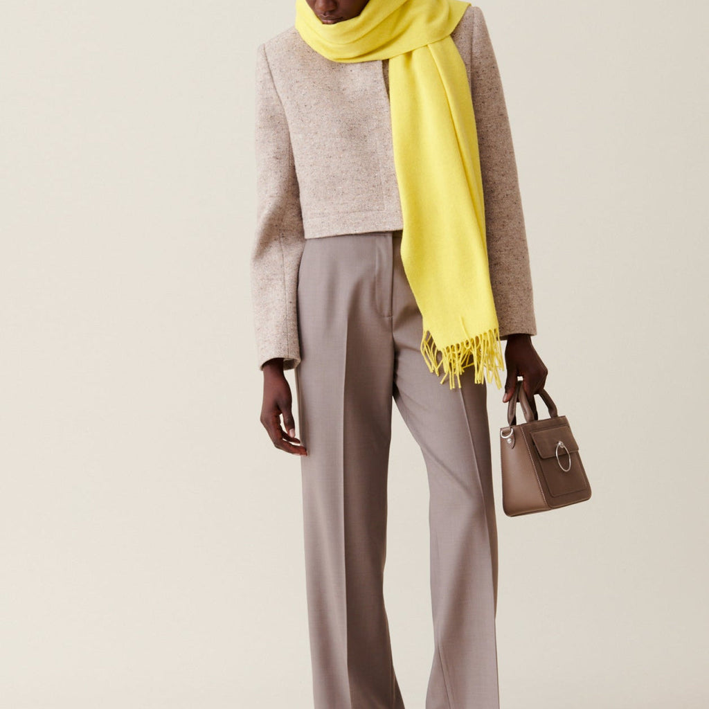 Claudie Pierlot - Cropped Jacket with Stand-Up Collar