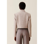 Claudie Pierlot - Cropped Jacket with Stand-Up Collar