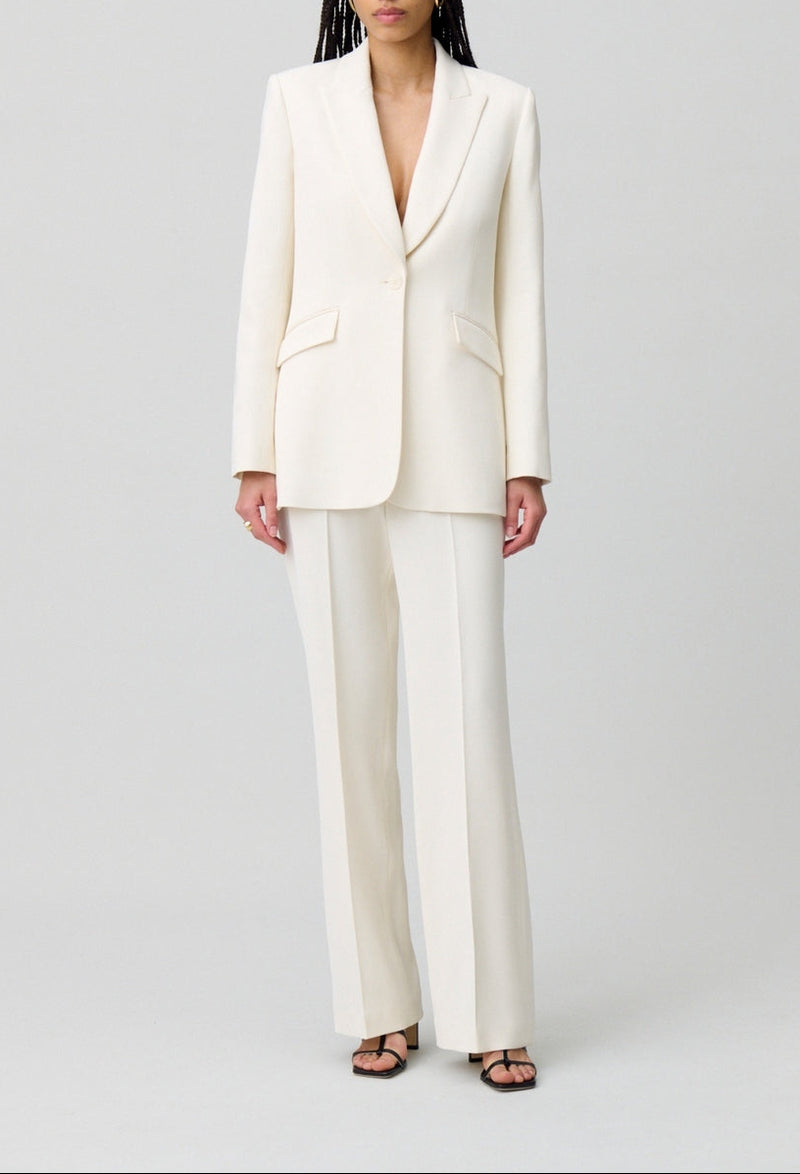 Blazer Velours Blanc