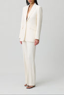 Blazer Velours Blanc