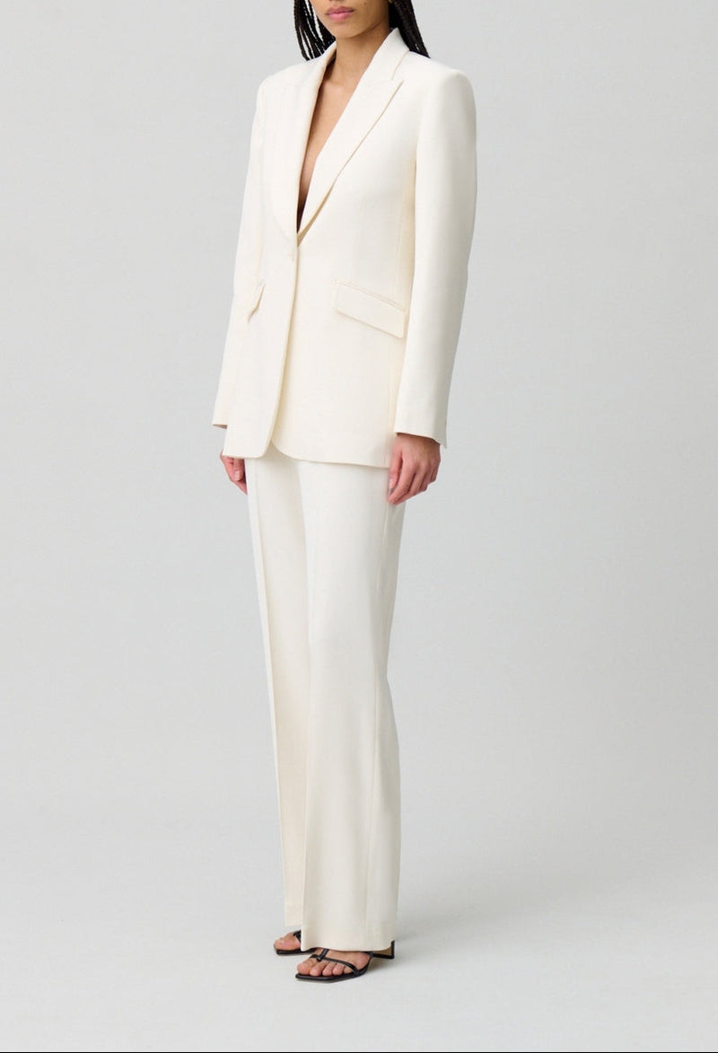 Blazer Velours Blanc