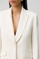 Blazer Velours Blanc