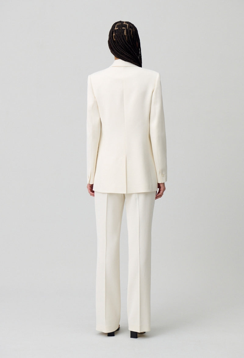 Blazer Velours Blanc