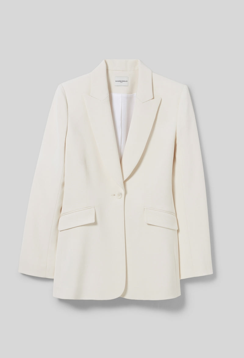 Blazer Velours Blanc