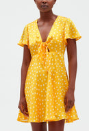 Vestido C&T - Rafia Lunares - Estampado ligero