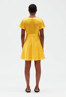 Vestido C&T - Rafia Lunares - Estampado ligero