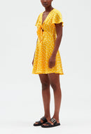 Vestido C&T - Rafia Lunares - Estampado ligero