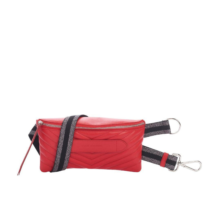 Coachella - Sac Ceinture Rouge Matelassé Beltbag Marie Martens 