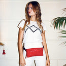 Coachella - Sac Ceinture Rouge Matelassé Beltbag Marie Martens 