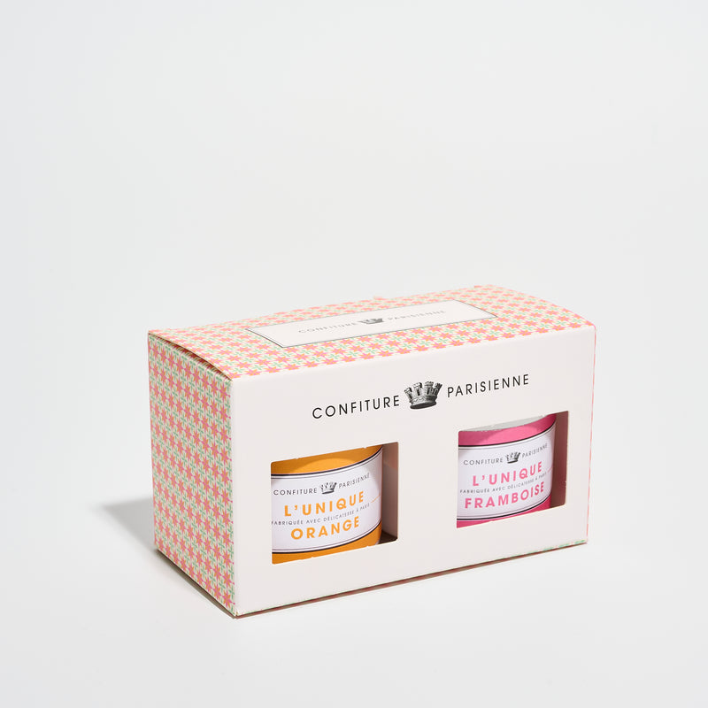 Coffret 2x100g Orange - Framboise