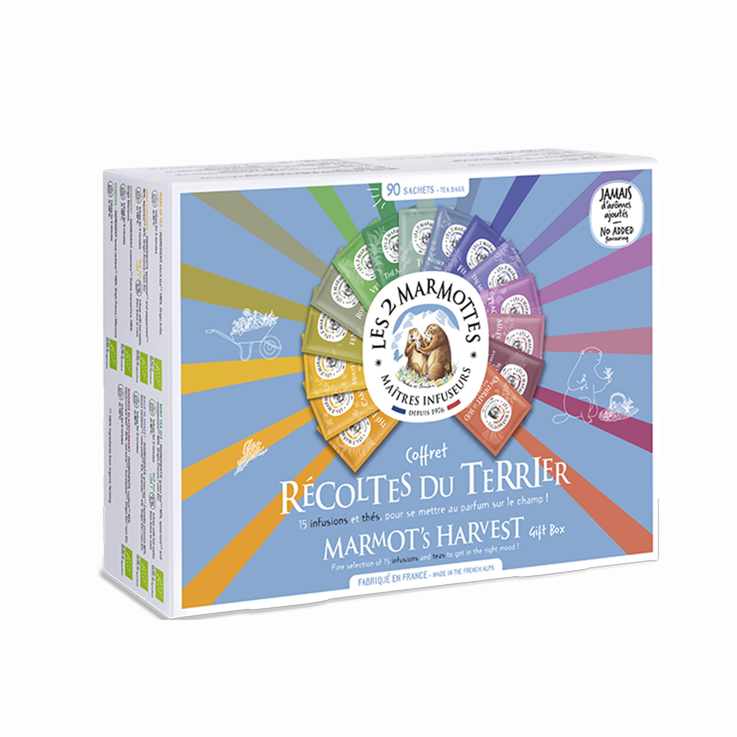 Terrier Harvest Gift Set - 15 Infusions and Teas - 90 Sachets