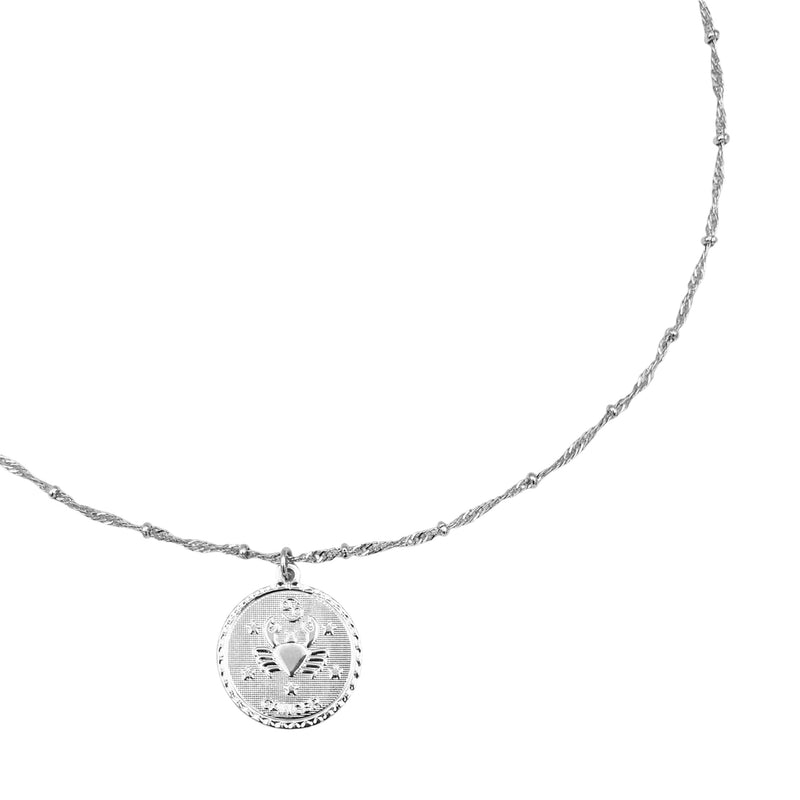 Collier Astro - Cancer - Rhodié